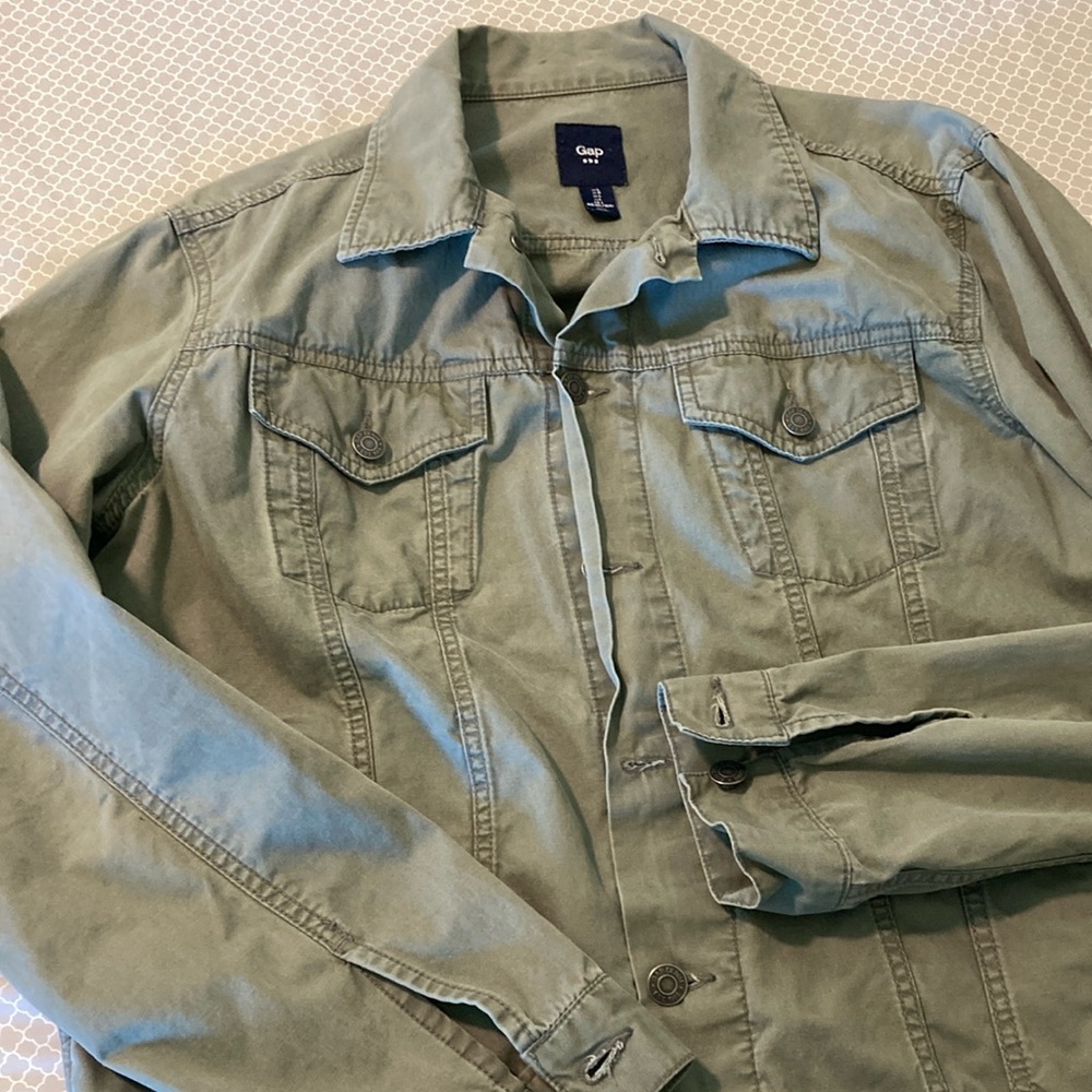 Gap Olive Green Lightweight Jacket - image 3